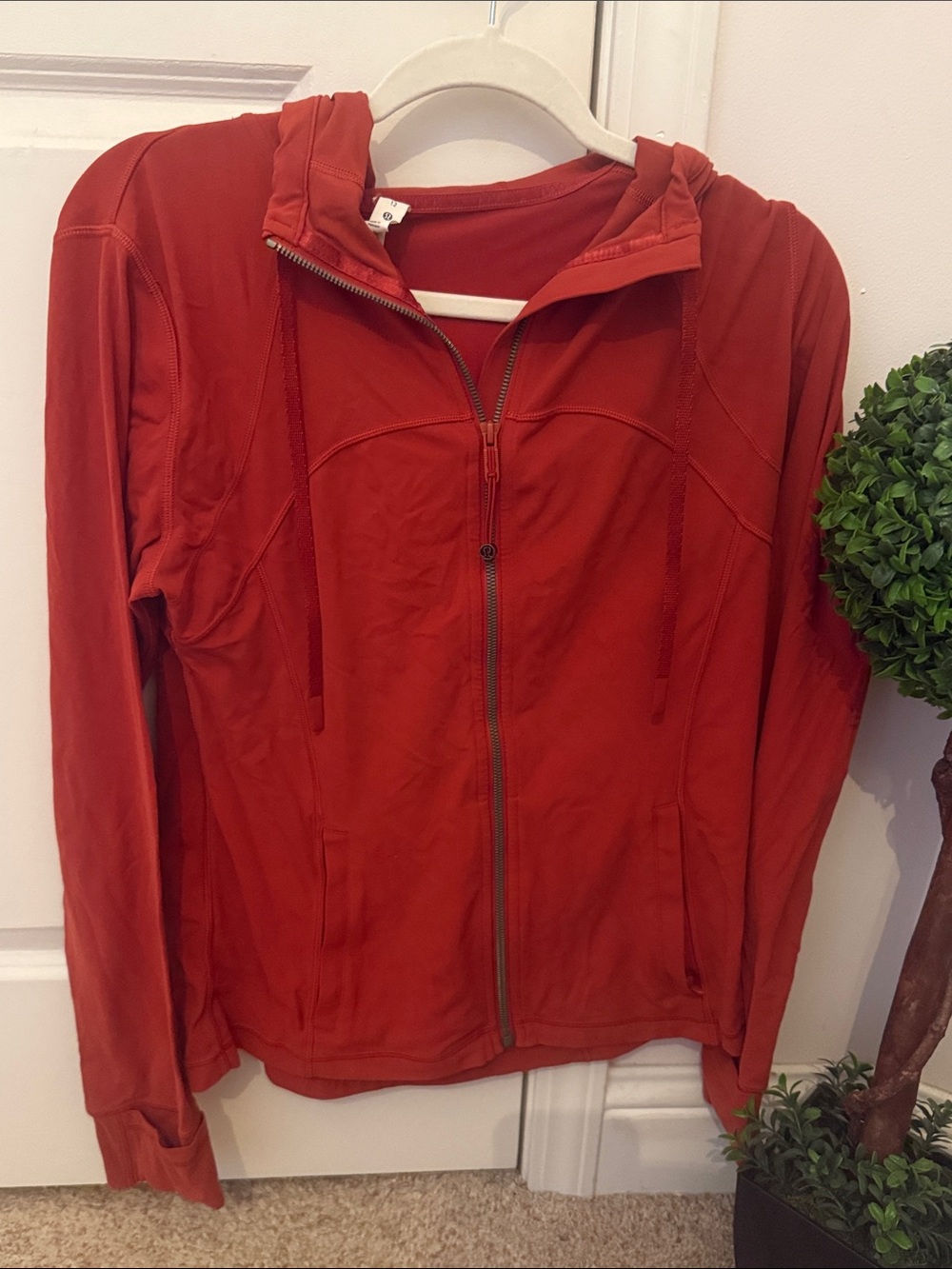 lululemon athletica burnt orange define jacket